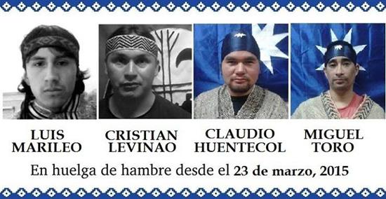 Presos Mapuche en huelga de hambre